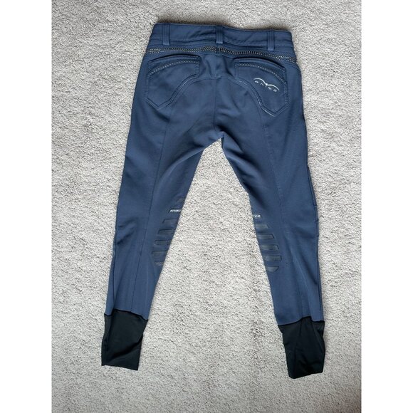 Animo Made in Italy Rhinestone Riding Breeches Pants Blue Size US 24 Small - Picture 2 of 16